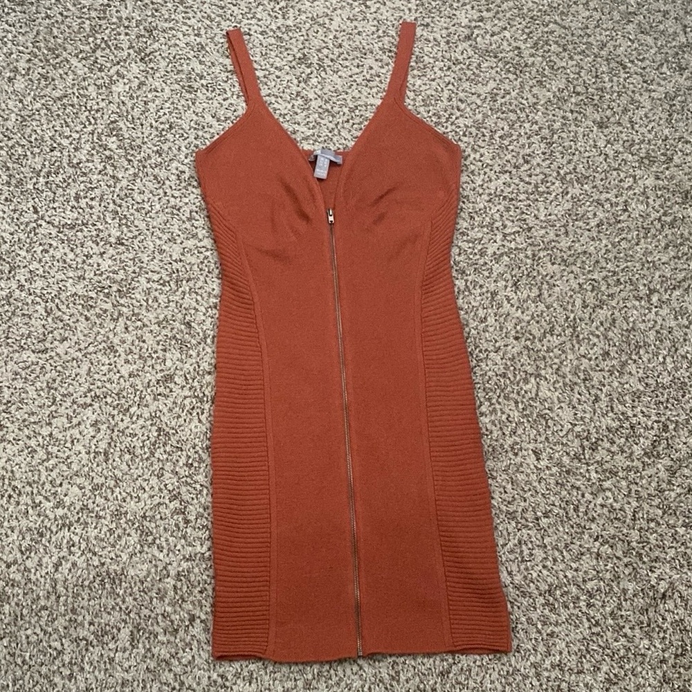 NWOT ASOS Pumpkin Spice Knit Bodycon Dress